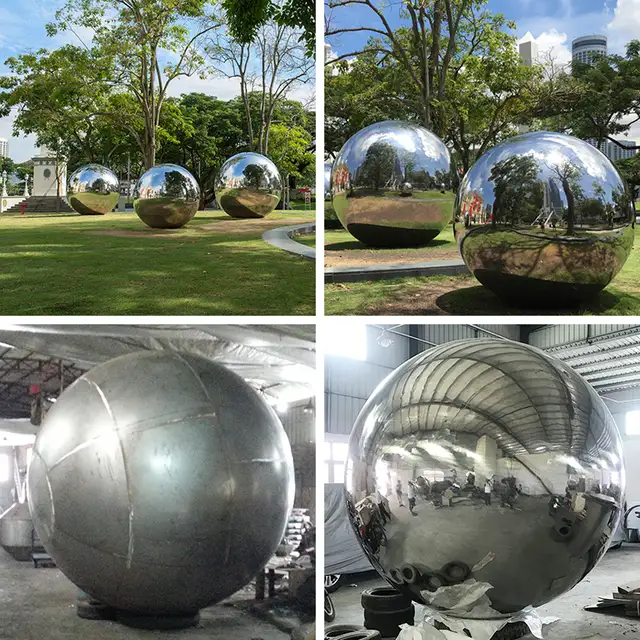 Manufacturer customized 1000mm 2000mm stainless steel sphere decorative floating ball