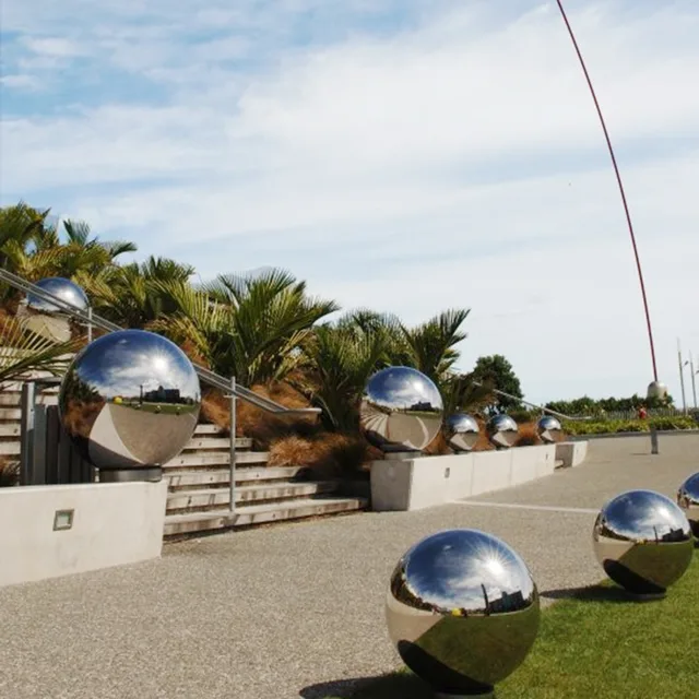 Large stainless steel garden decorative ball 50cm60cm70cm80cm100CM stainless steel sphere