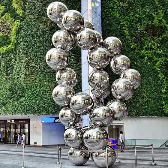 New design stainless steel sphere sculpture ball sculpture