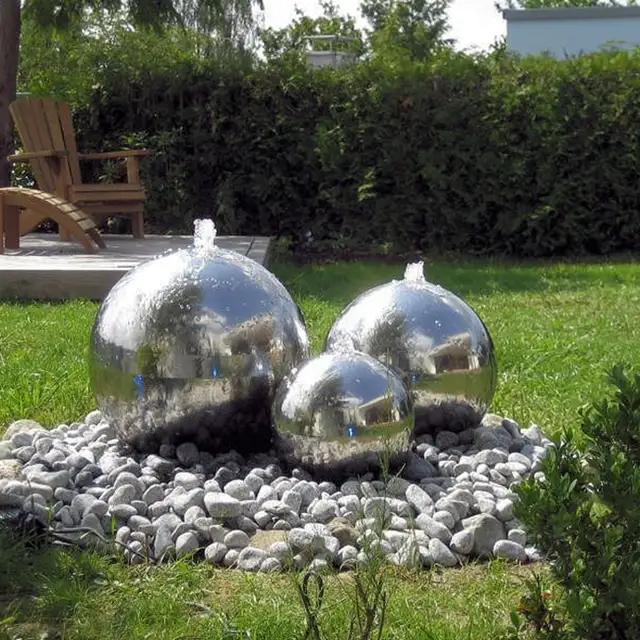Stainless Steel High Polished Large Ball Sculpture sphere For Garden stainless steel sphere concave mirror sculpture fro