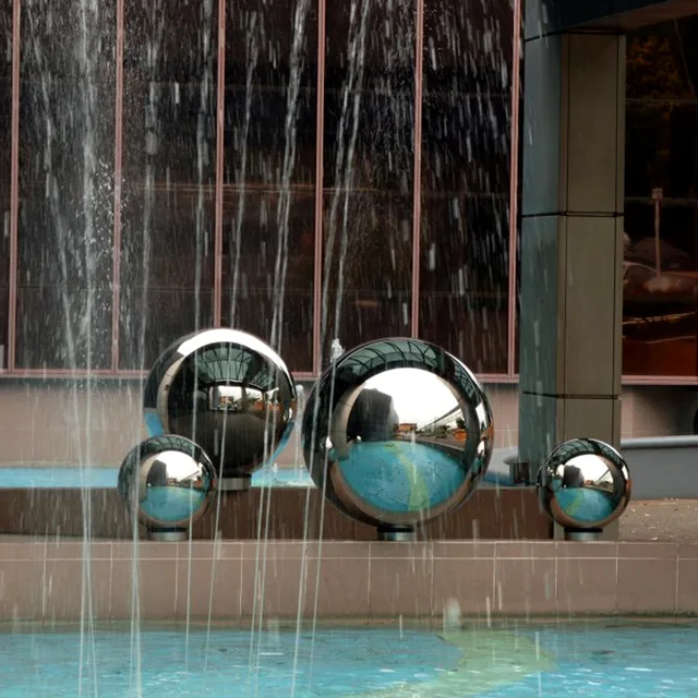 20 24 36 inch hollow metal sphere stainless steel Large outdoor garden ornament hollow sphere