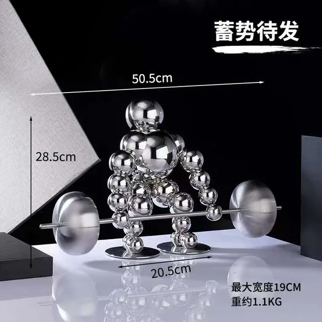 Sliver stainless steel home decor showpiece home decoration pieces seen from another angle