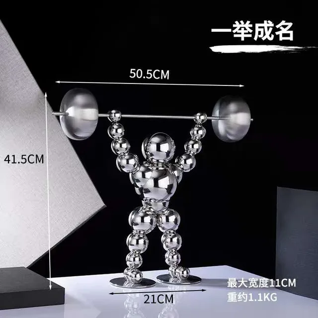 Sliver stainless steel home decor showpiece home decoration pieces in close view