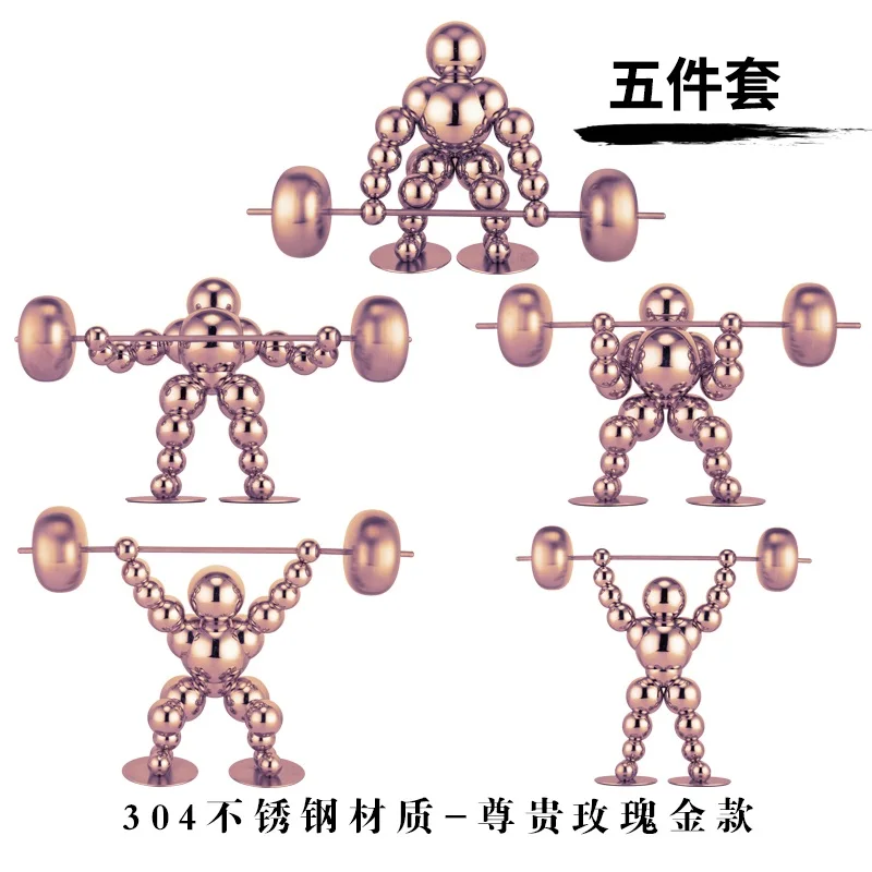 Rose gold stainless steel home decor showpiece home decoration pieces
