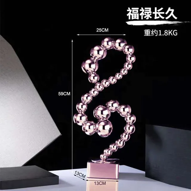 New Product Metal Craft 304 Stainless Steel Abstract Sculpture For hotel Decor