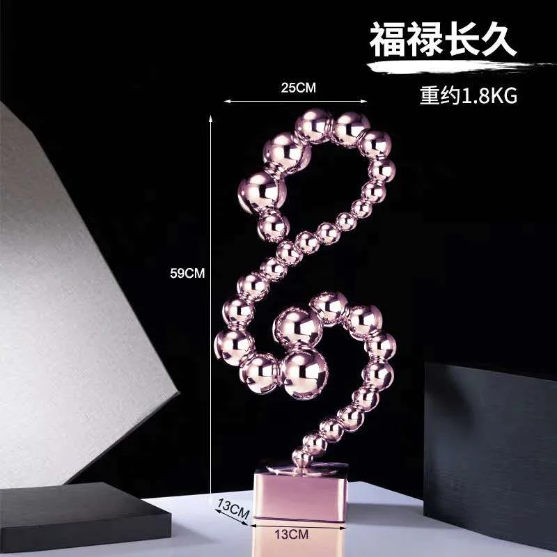 New Product Metal Craft 304 Stainless Steel Abstract Sculpture For hotel Decor