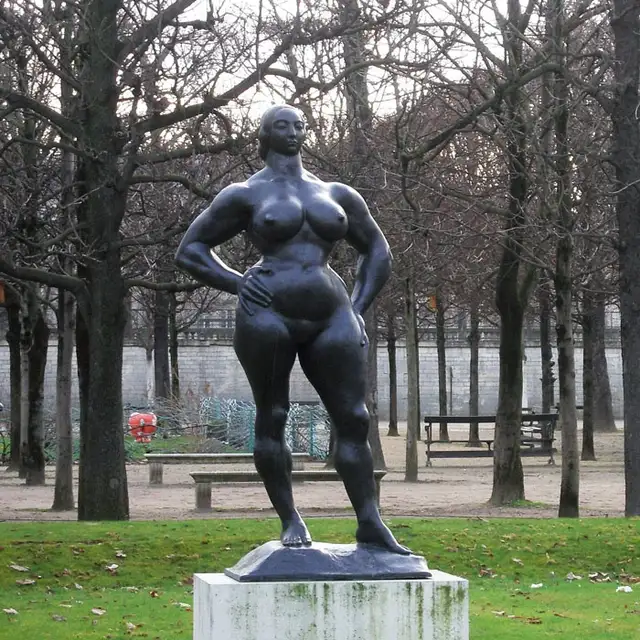 Standing Woman Bronze Sculpture