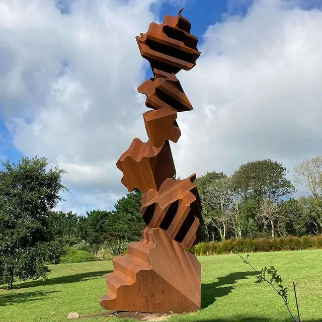 Large Outdoor Garden Corten Steel Abstract Sculpture