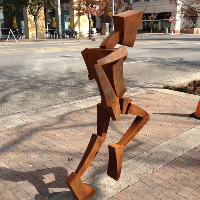 Garden Corten Steel Metal Animal Rabbit Sculpture