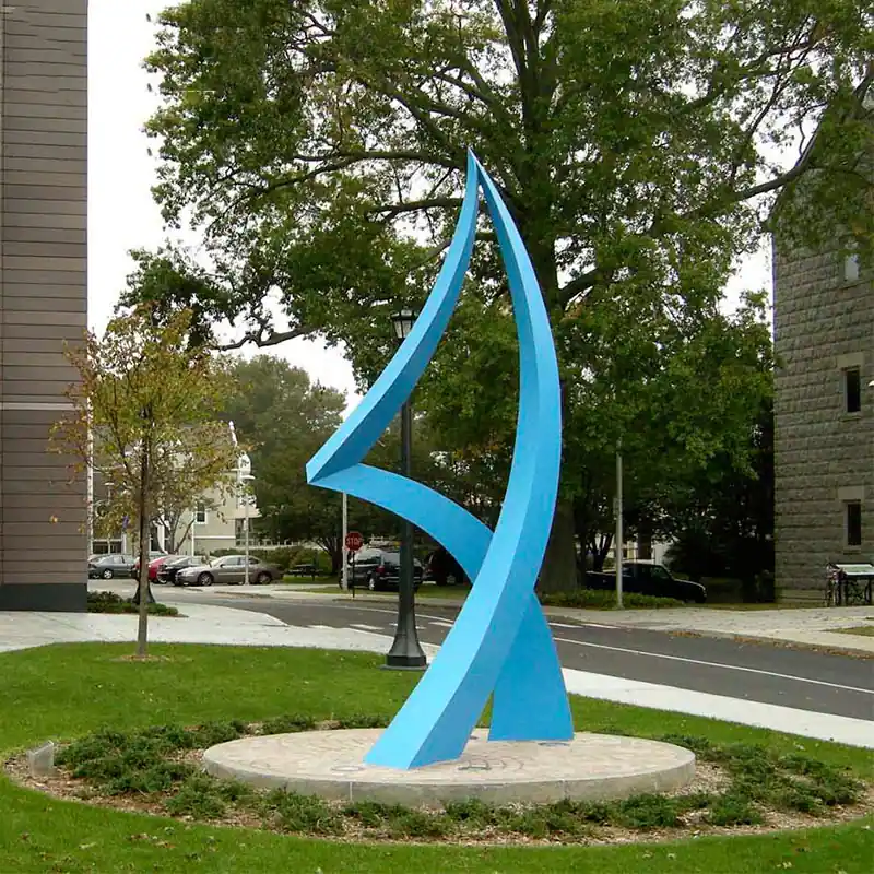 304 Garden Stainless Steel Mirror Abstract Circle Sculpture