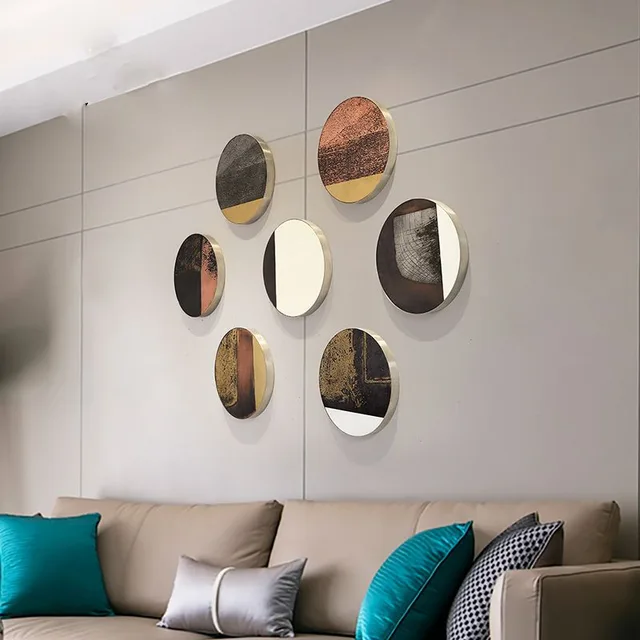 Indoor office home decoration stainless steel screen sculpture from the side