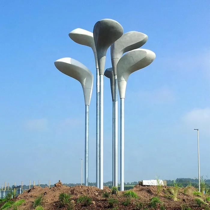 Aloe Vera Artificial Plant Stainless Steel Sculpture High Quality Garden Ornaments