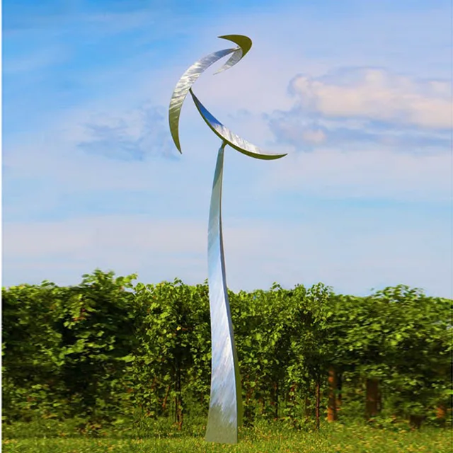 Large Outdoor Abstract Stainless Steel Modern Art Garden Sculpture