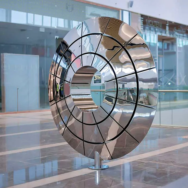 Large stainless steel sculpture—The Eye of God