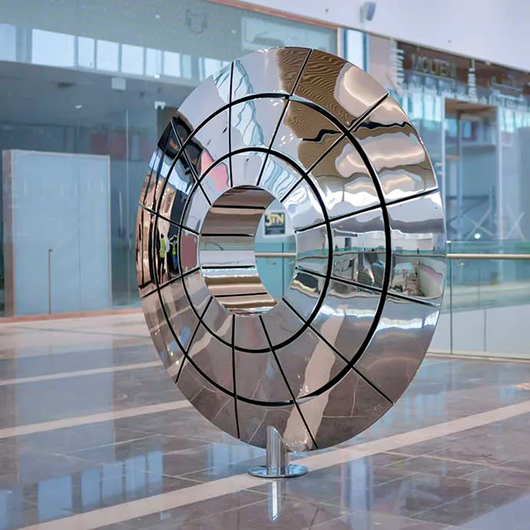 Large stainless steel sculpture—The Eye of God