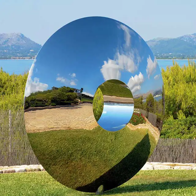 Large stainless steel sculpture—Eye of the Sky