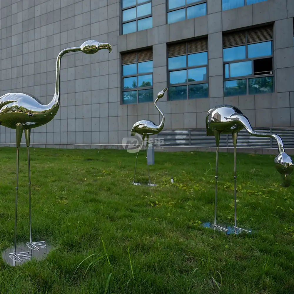 Outdoor home courtyard art maoping garden Flamingo Sculpture backyard porch patio decoration-MP-O0015