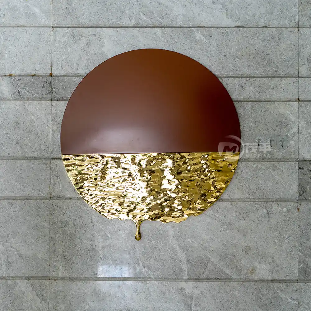 Luxury handmade decorative metal abstract sculpture wall art decorations for home MP-W0002