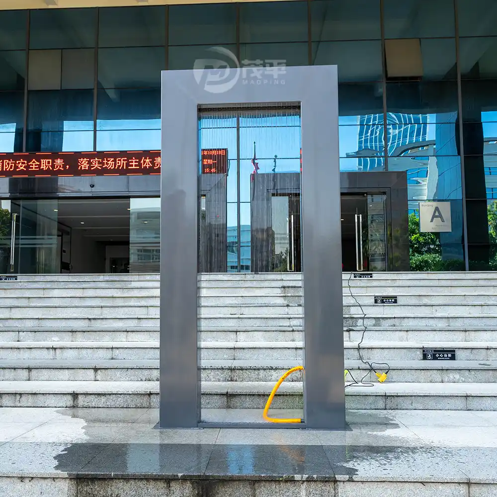 Outdoor Stainless Steel Sculpture Door Shape Water Fountain Sculpture MP-O0014