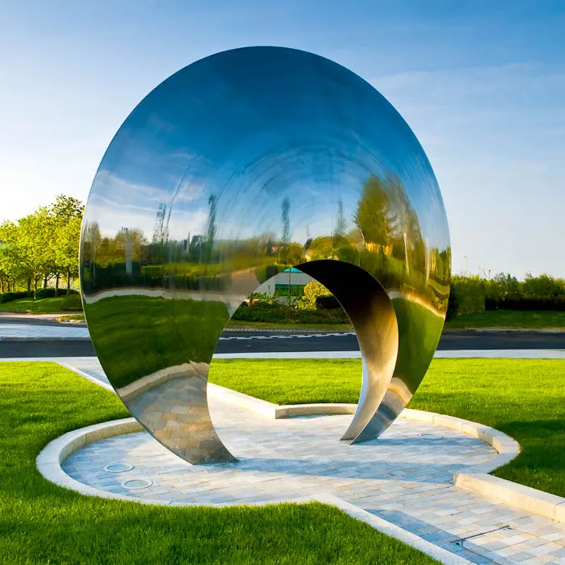 Outdoor large sculpture decoration stainless steel door garden decoration MP-O0063