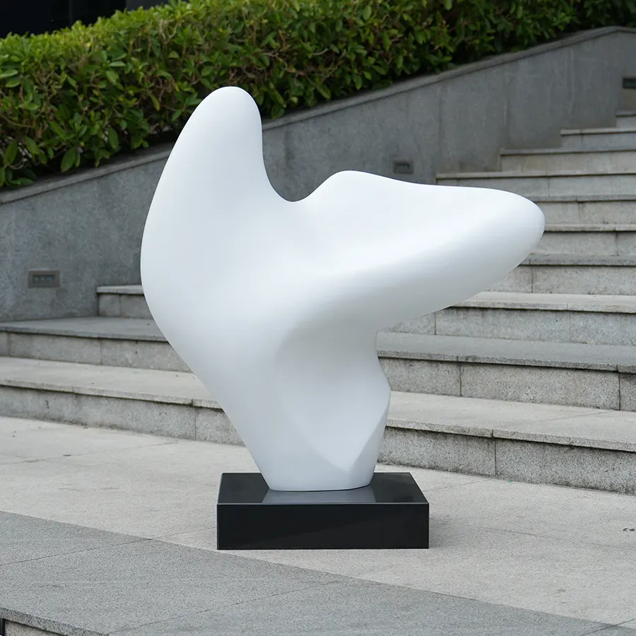 Modern Fiberglass Abstract Sculpture for Interior Decoration