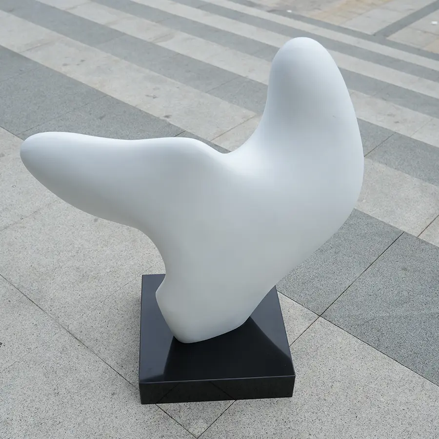Modern Fiberglass Abstract Sculpture for Interior Decoration