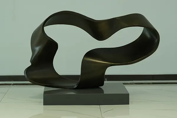 Abstract Steel Sculpture with Bronze Finish – Modern Art for Contemporary Spaces