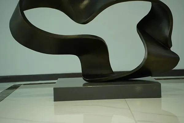 Abstract Steel Sculpture with Bronze Finish – Modern Art for Contemporary Spaces