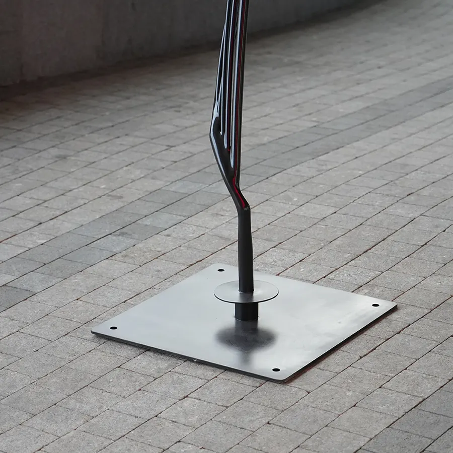 Abstract Stainless Steel Ribbon Sculpture for Interior Decor | Modern Metal Art Installation