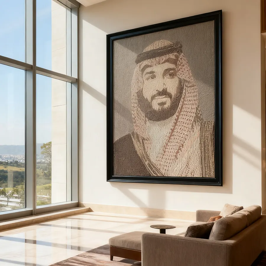 Luxury Brass Wire Portrait Artwork