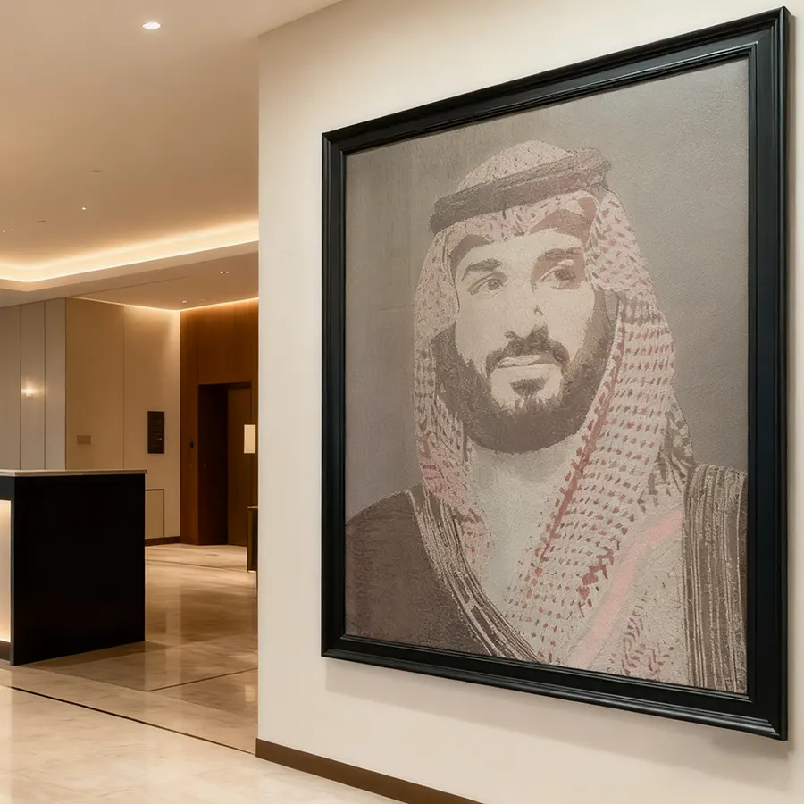 Luxury Brass Wire Portrait Artwork