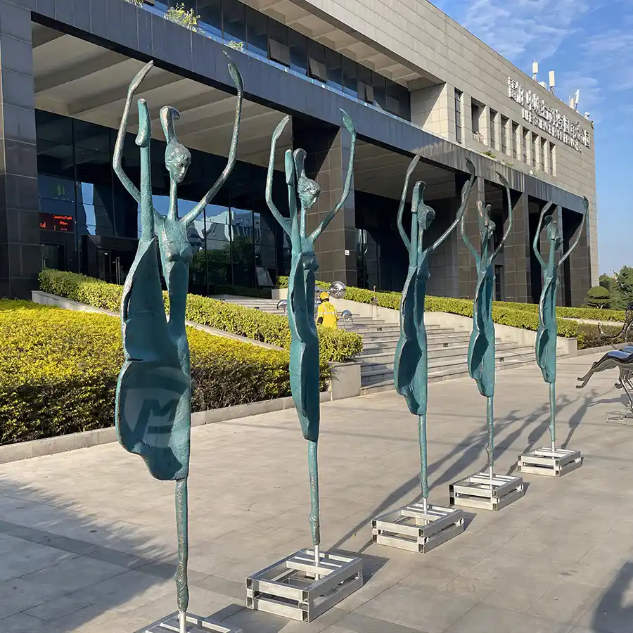 Modern Metal Art Life Size Bronze Ballerina Sculpture MP-O0147