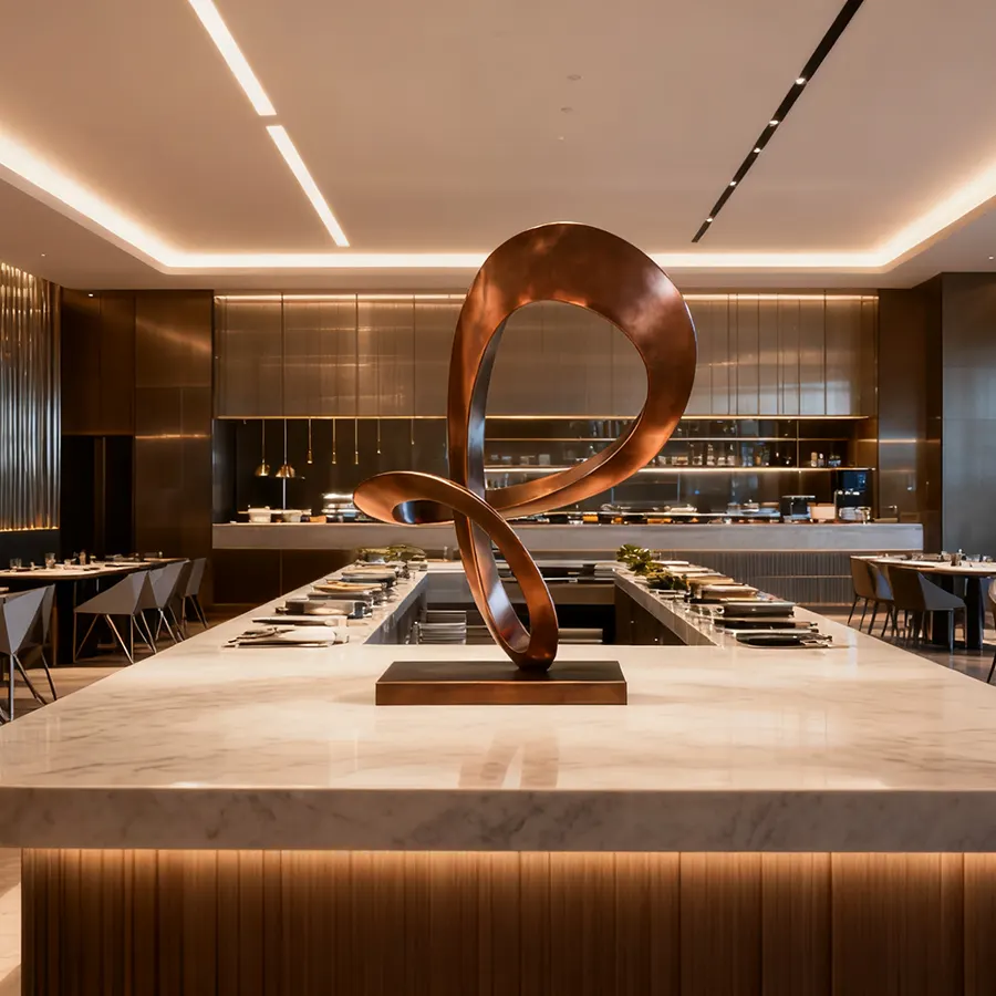 Bronze Abstract Sculpture for Interior Decoration