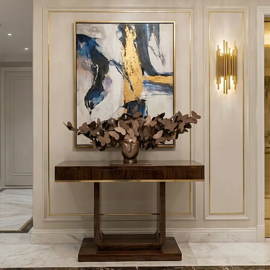 Stainless Steel Butterfly Head Sculpture for Interior Décor