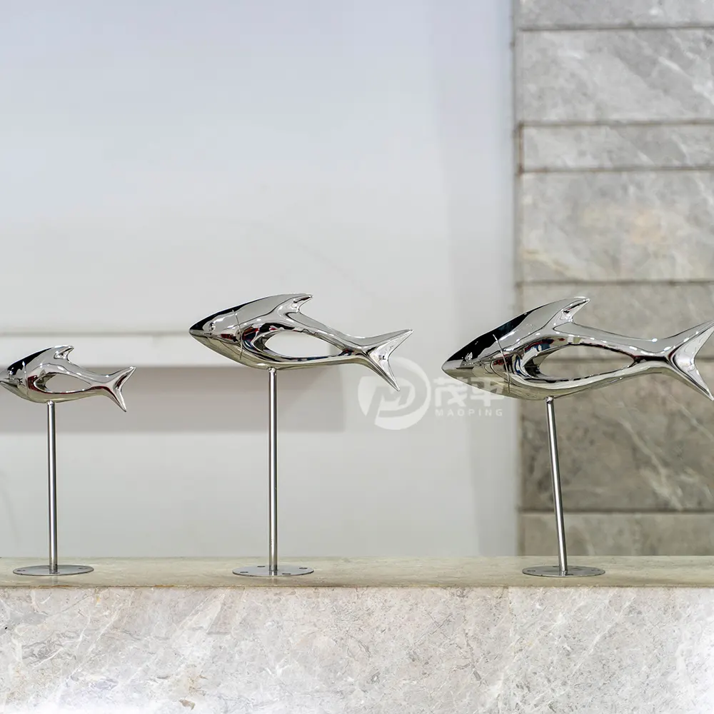 Modern Style Stainless Steel Fish Waterfall Wall Water Feature Faucet Pool Fountain Waterfall Outlet For Garden MP-O0028