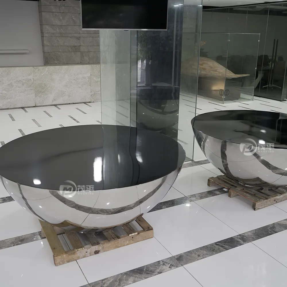 Creative Stainless Steel Hemisphere Display Table Company Decoration Metal Furniture MP-B0005