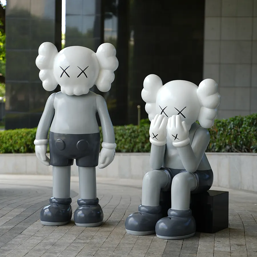 Fiberglass Cartoon Sculpture | Modern Pop Art Statue for Interior Decoration