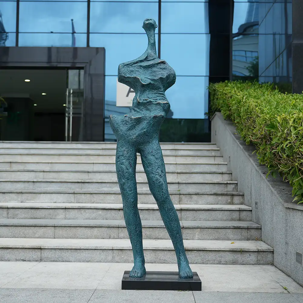 Modern Abstract Fiberglass Sculpture for Interior Decoration – Artistic Female Form