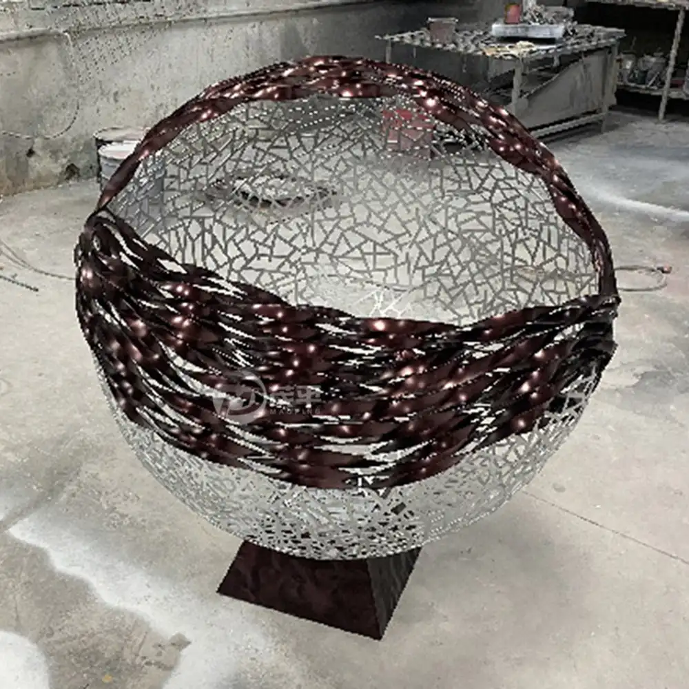 High quality Colorful hollow ball garden stainless steel decoration MP-B0004