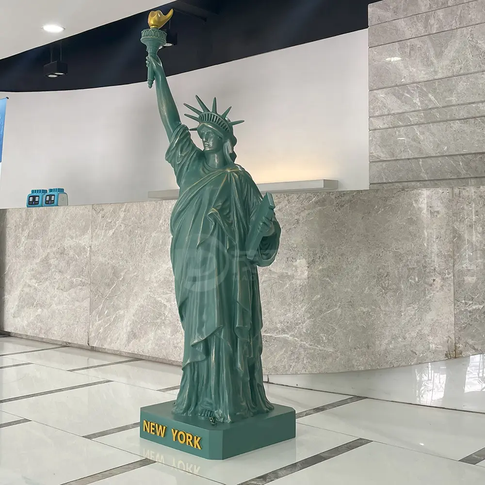 Interior Decor New York Fiberglass Resin Souvenir Art Decoration Sculpture Statue Of Liberty