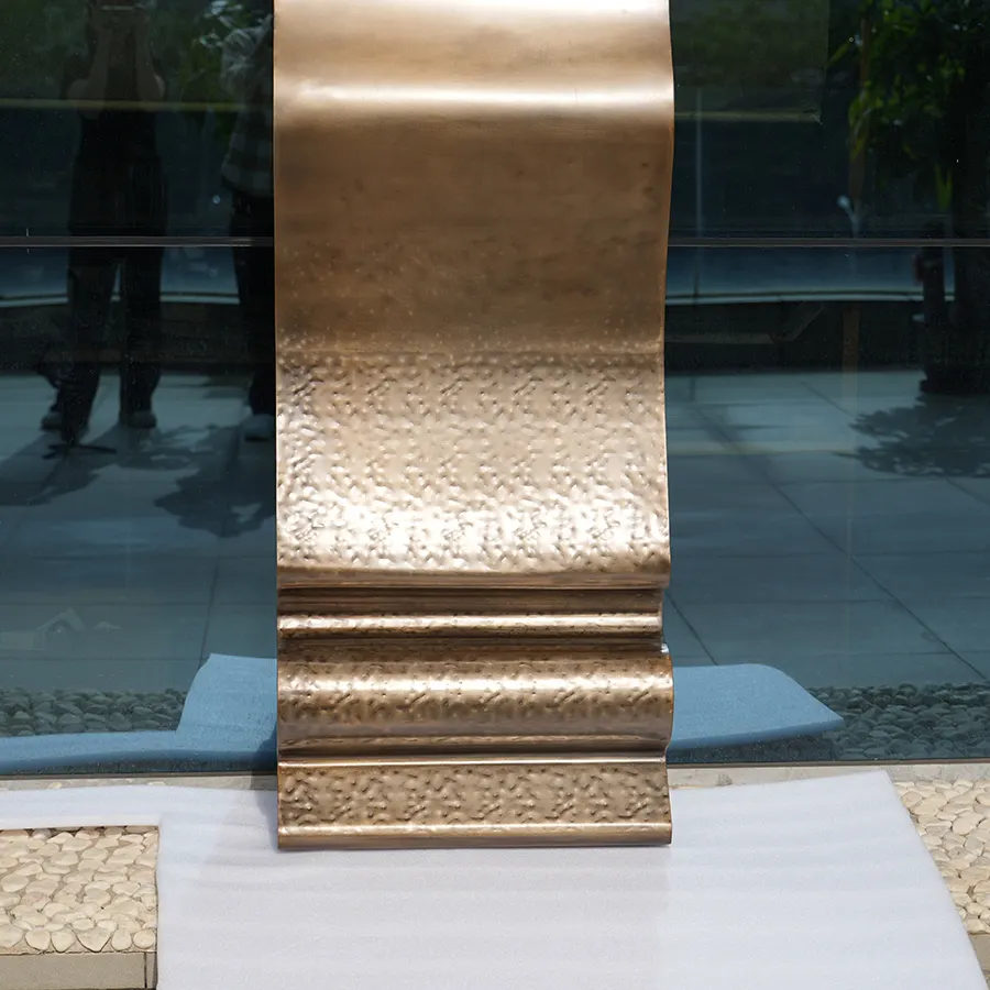 Abstract Stainless Steel Interior Sculpture for Hotel Lobby & Luxury Spaces