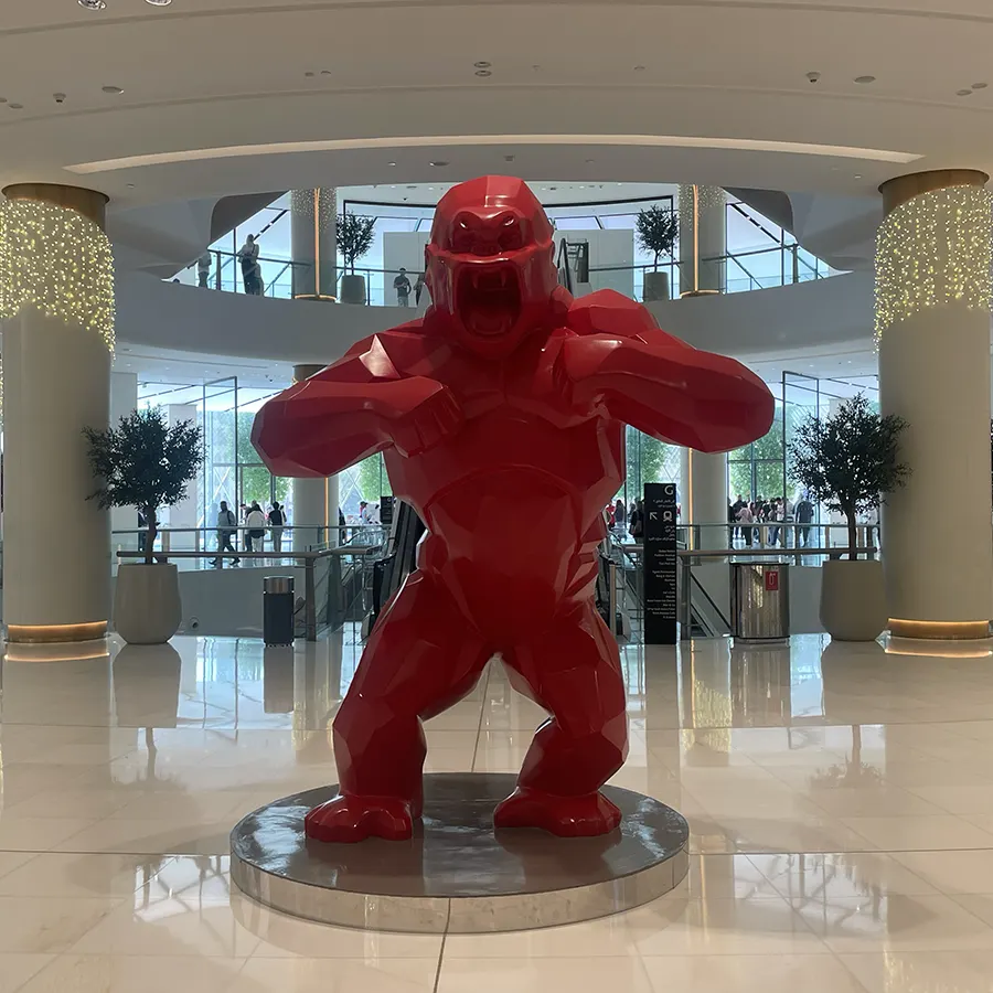 Modern Giant Gorilla Statue for Mall Lobby & Public Space Decoration