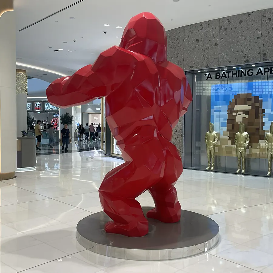 Modern Giant Gorilla Statue for Mall Lobby & Public Space Decoration