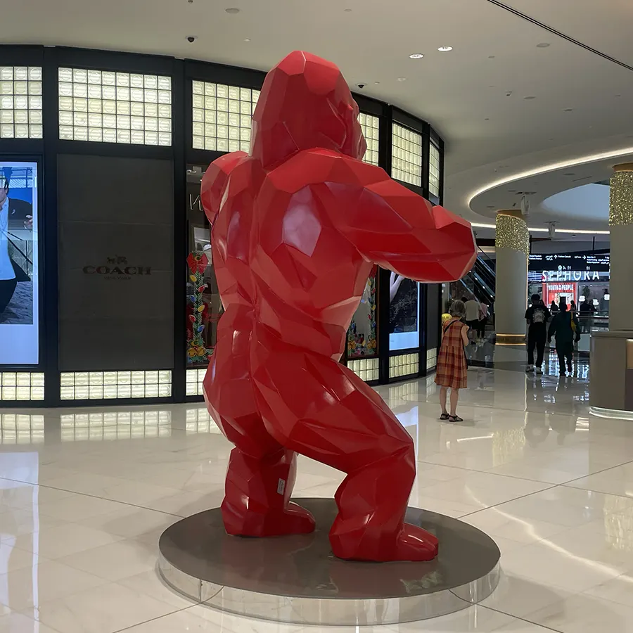 Modern Giant Gorilla Statue for Mall Lobby & Public Space Decoration