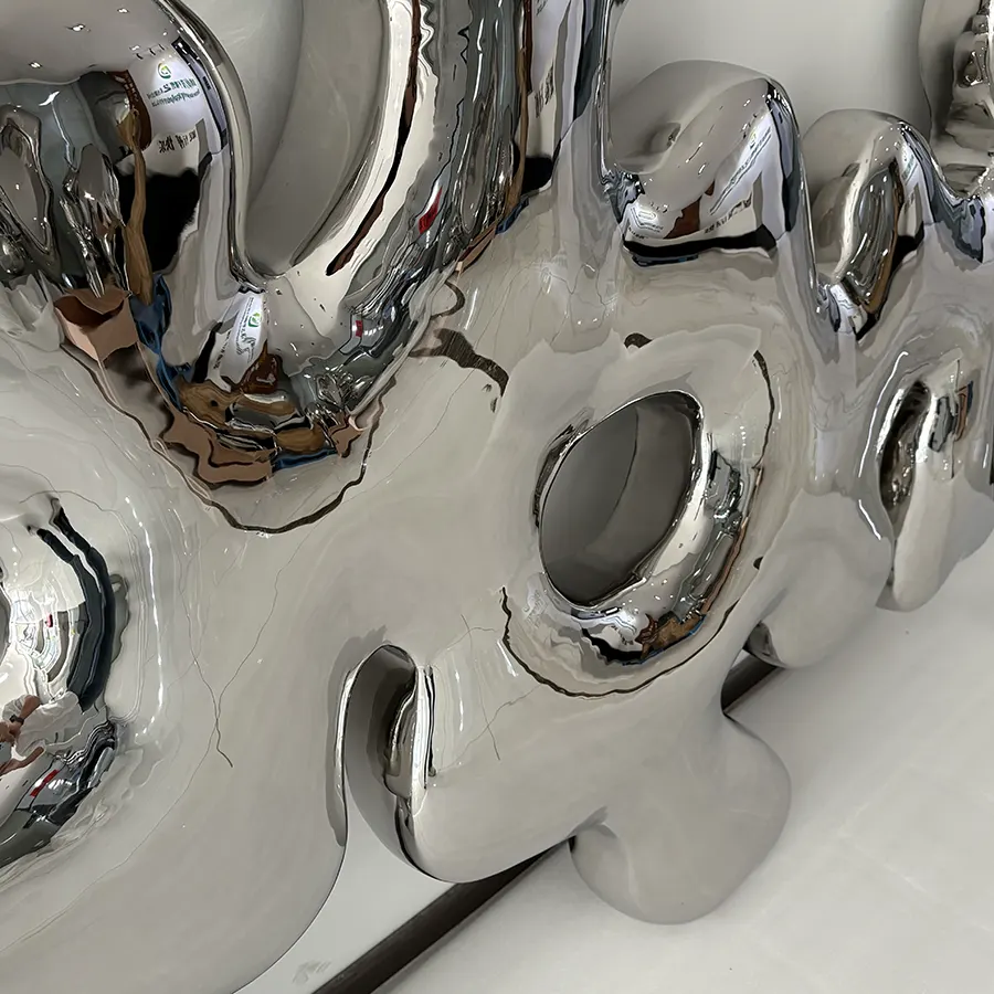 Luxury Abstract Steel Wall Art Sculpture for Contemporary Interior Decor