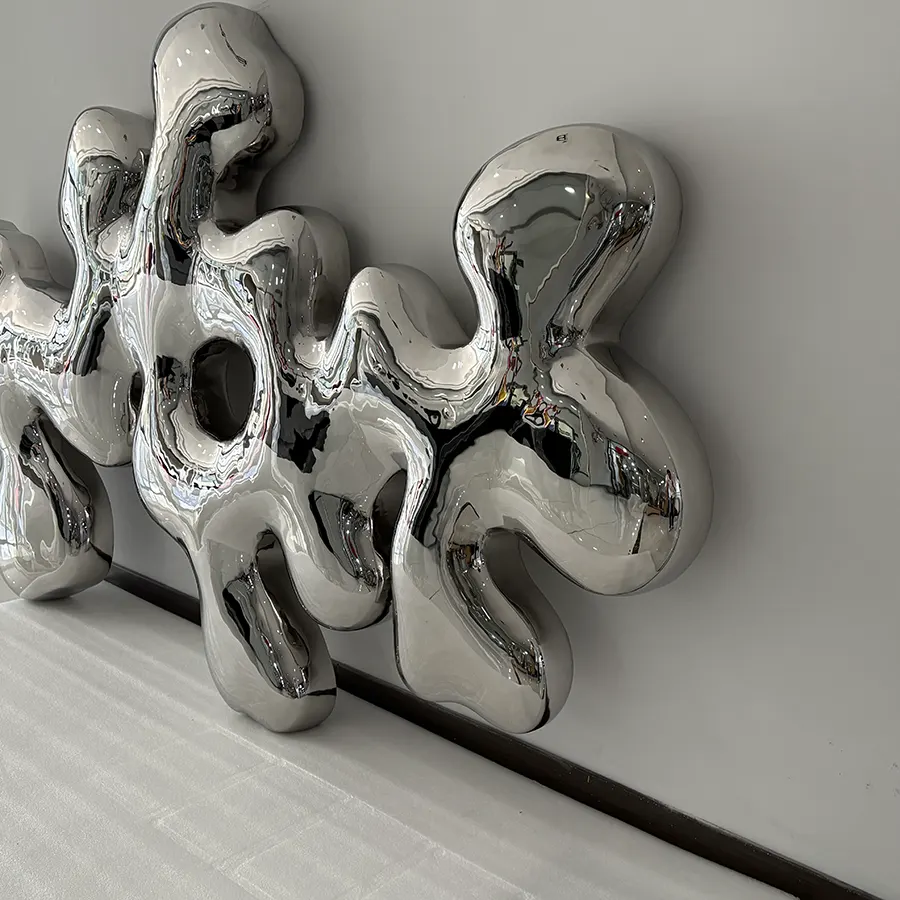 Luxury Abstract Steel Wall Art Sculpture for Contemporary Interior Decor