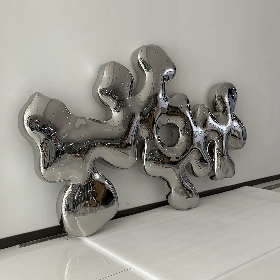 Luxury Abstract Steel Wall Art Sculpture for Contemporary Interior Decor