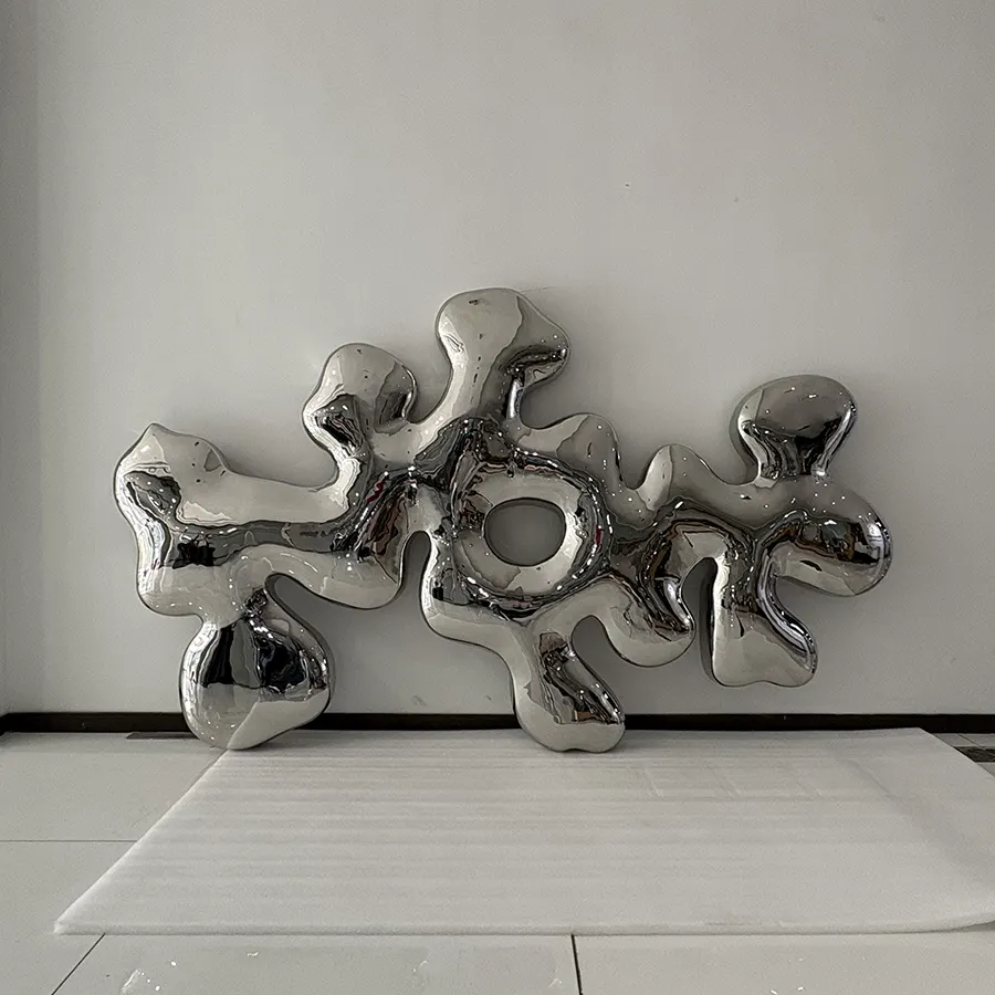 Luxury Abstract Steel Wall Art Sculpture for Contemporary Interior Decor