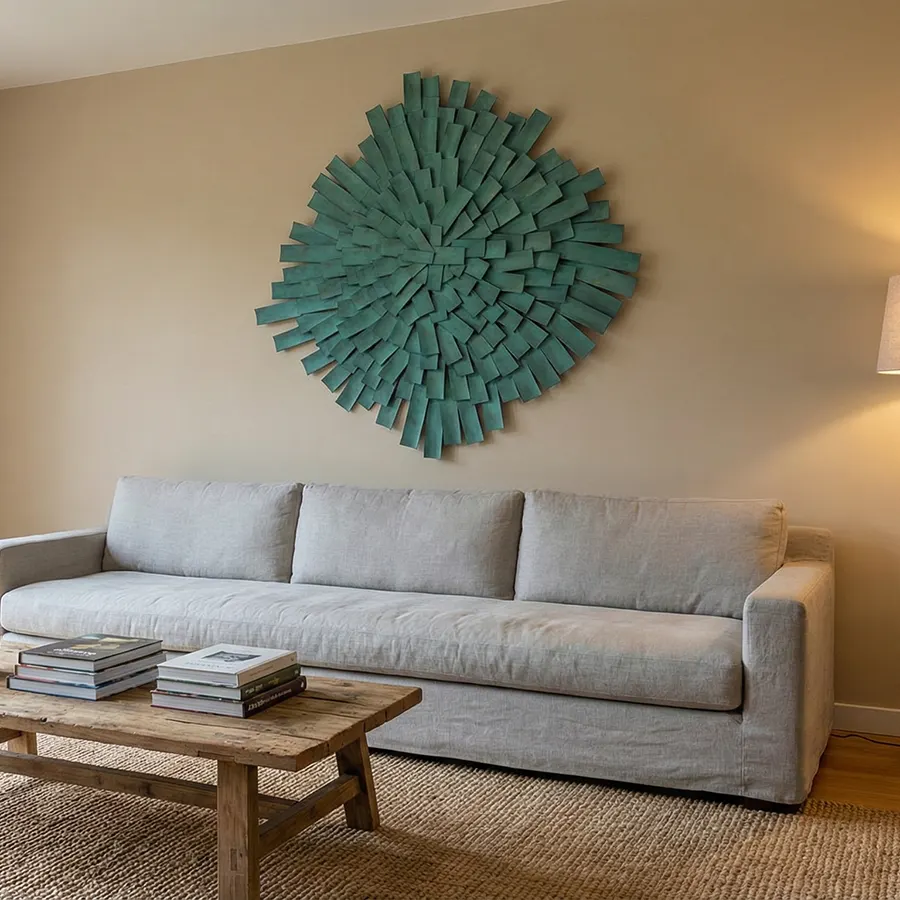 Abstract Stainless Steel Wall Sculpture – Modern Metal Wall Art for Interior Décor