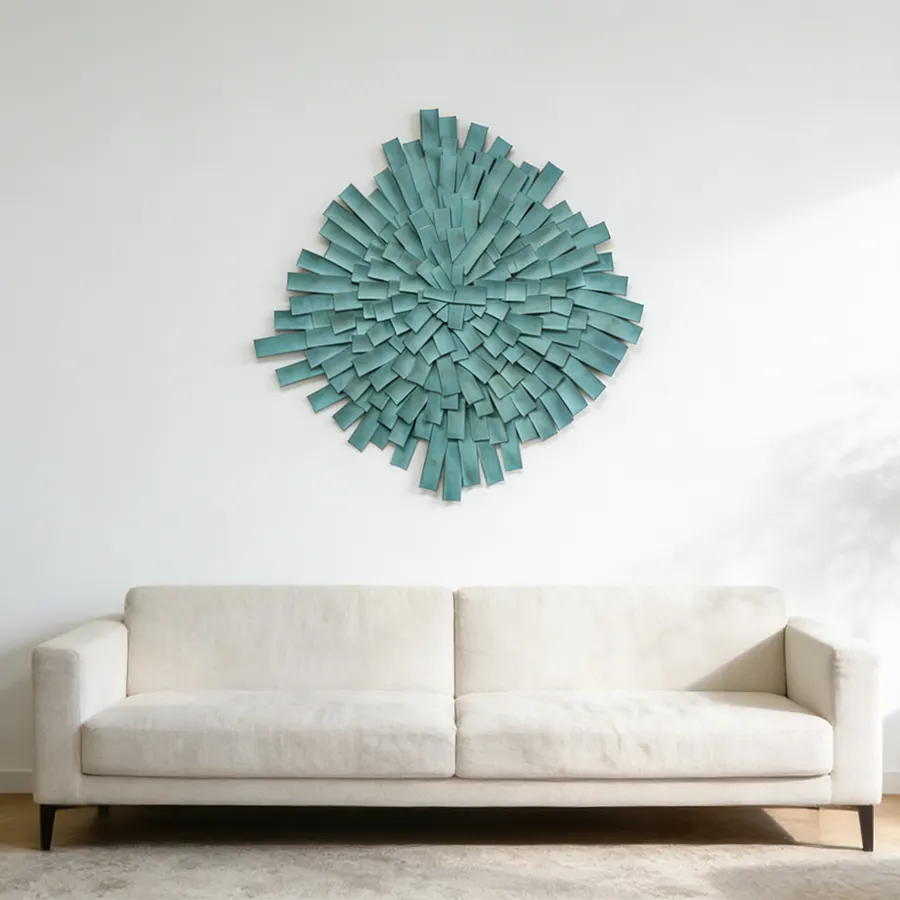 Abstract Stainless Steel Wall Sculpture – Modern Metal Wall Art for Interior Décor